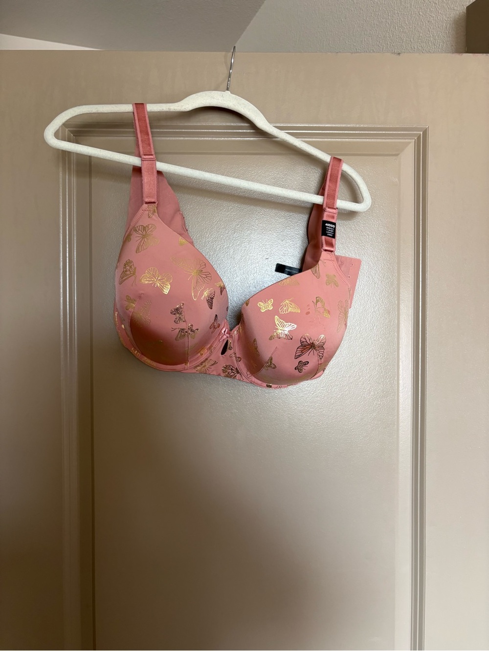 torrid Coral Pink Butterfly Print T-Shirt Bra